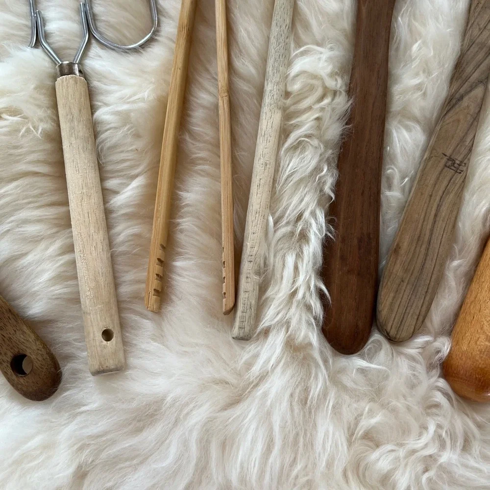 Vintage Rustic‎ Wooden Utensils Kitchen Bundle